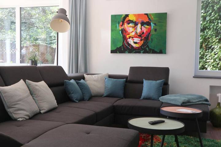 Ferienwohnung für 3 Personen, mit Terrasse und Garten sowie Ausblick