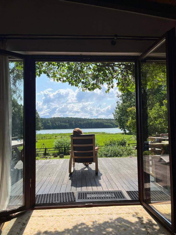 Dom dla 10 osób, z widok i ogród oraz widok na jezioro w Bory Tucholskie