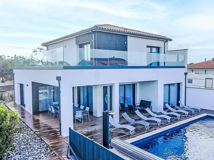 Villa pour 12 personnes, avec terrasse à Moliets-et-Maa