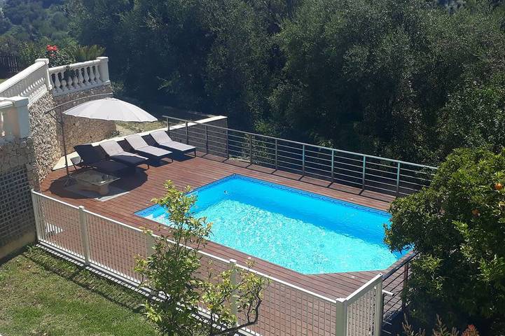 Maison de vacances pour 8 personnes, avec piscine ainsi que jardin et balcon - 1