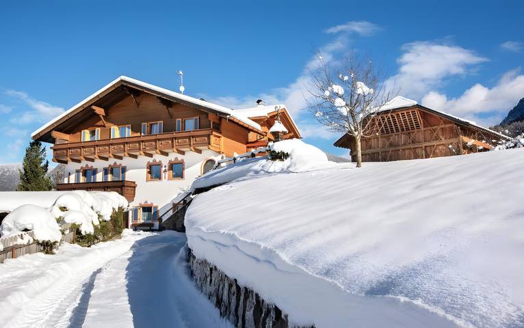 Hel lägenhet, Apartment 'Binterhof Genziana' with Mountain View, Private Terrace and Wi-Fi in Tiosels, Kastelruth