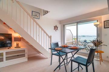 Appartement de vacances pour 2 personnes, avec jardin et balcon dans le Morbihan