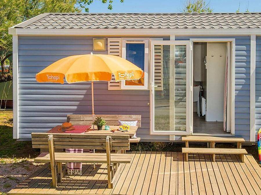 Camping la Vallée - Stacaravan 4 personen - Klassiek | 2 slaapkamers | 4 slaapplaatsen | Enig terras | 1 badkamer in Saint-Sauveur-de-la-Mer, Lisieux en omgeving