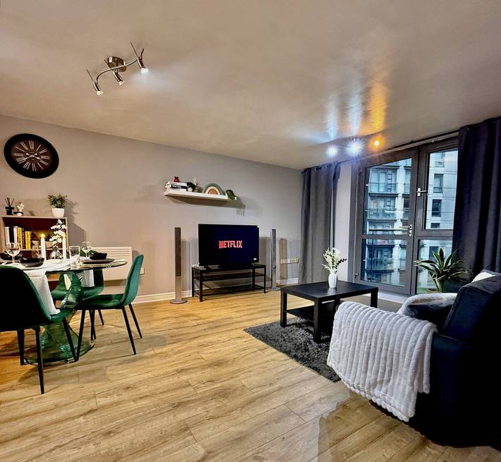 Apartamento para 4 personas, con balcón/terraza y jacuzzi en Birmingham