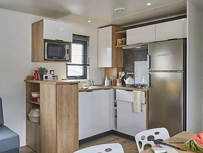 Camping La Mer Blanche  - Mobilheim 6 personen - Presta+Tv + Klima in Bénodet, Côte de Cornouaille