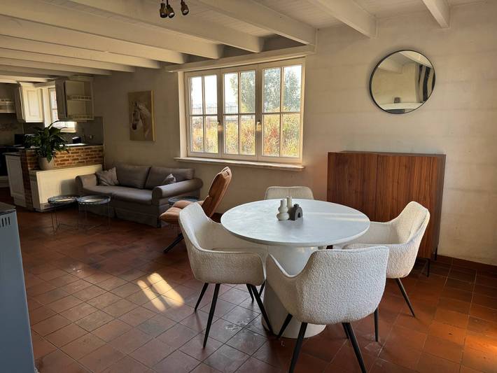 Bauernhaus für 4 Personen, mit Balkon/Terrasse und Garten sowie Ausblick in Flandern
