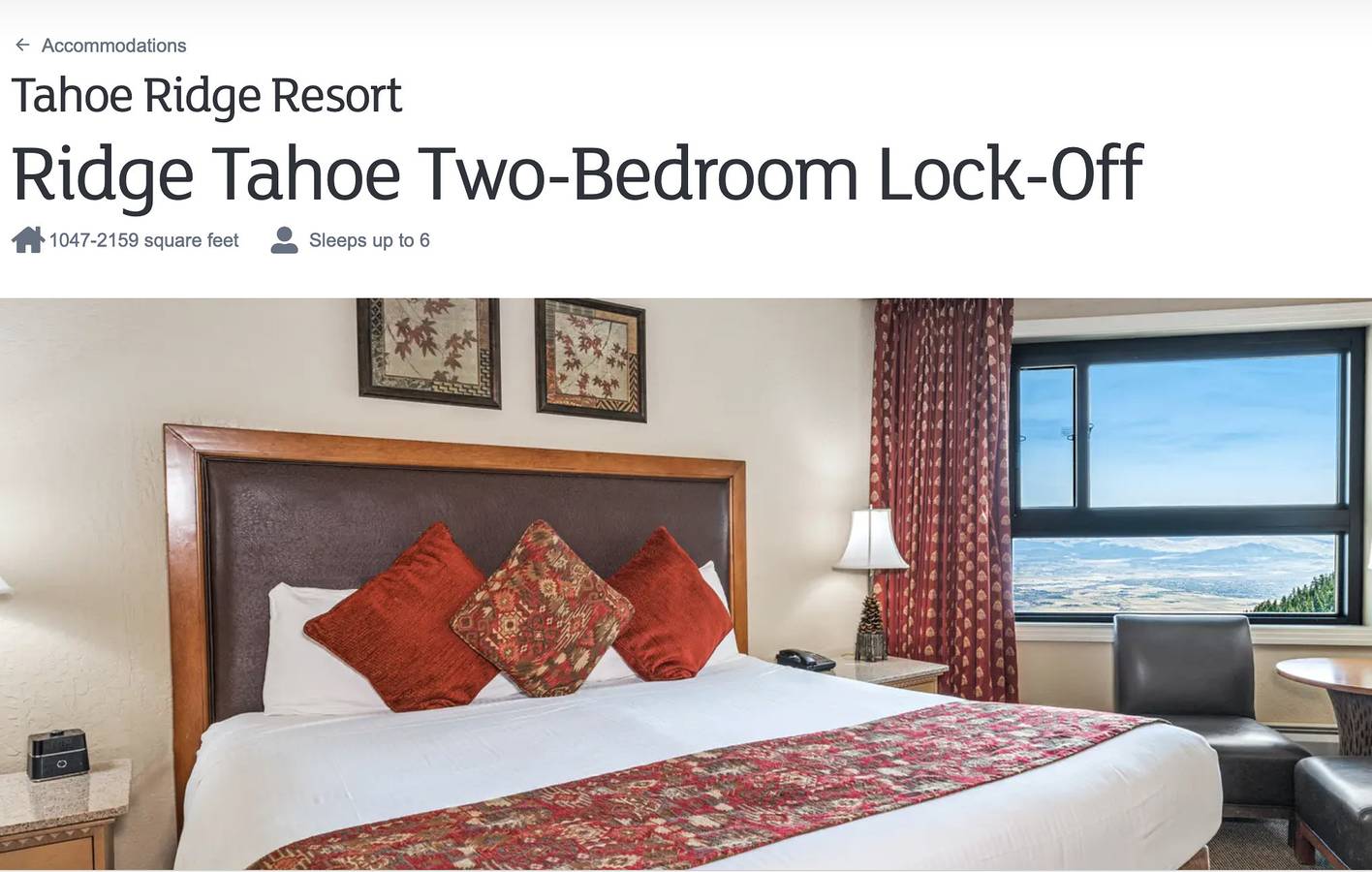 Disfrute del complejo Ridge Tahoe de dos dormitorios para una familia de 6 personas in Kingsbury, Heavenly