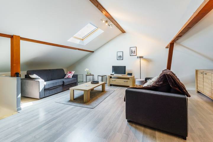 Appartement de vacances pour 5 personnes, avec Terrasse et Jardin