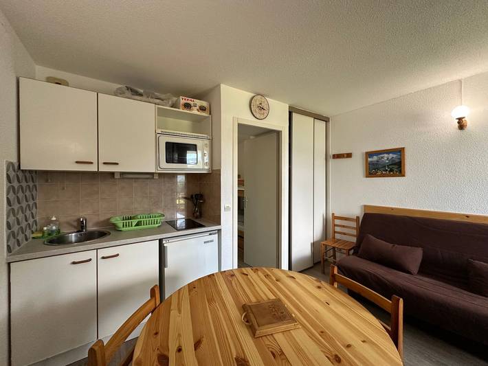 Ganze Wohnung, Ski-in Apartment für 5 Personen, Balkon, Morillon 1100 in Station de Morillon, Grand Massif
