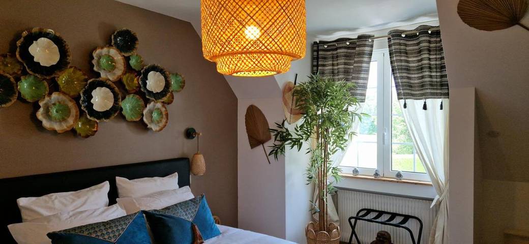 Maison d’hôte pour 2 personnes, avec Terrasse et Jardin ainsi que Piscine et Vue dans Marne - 2
