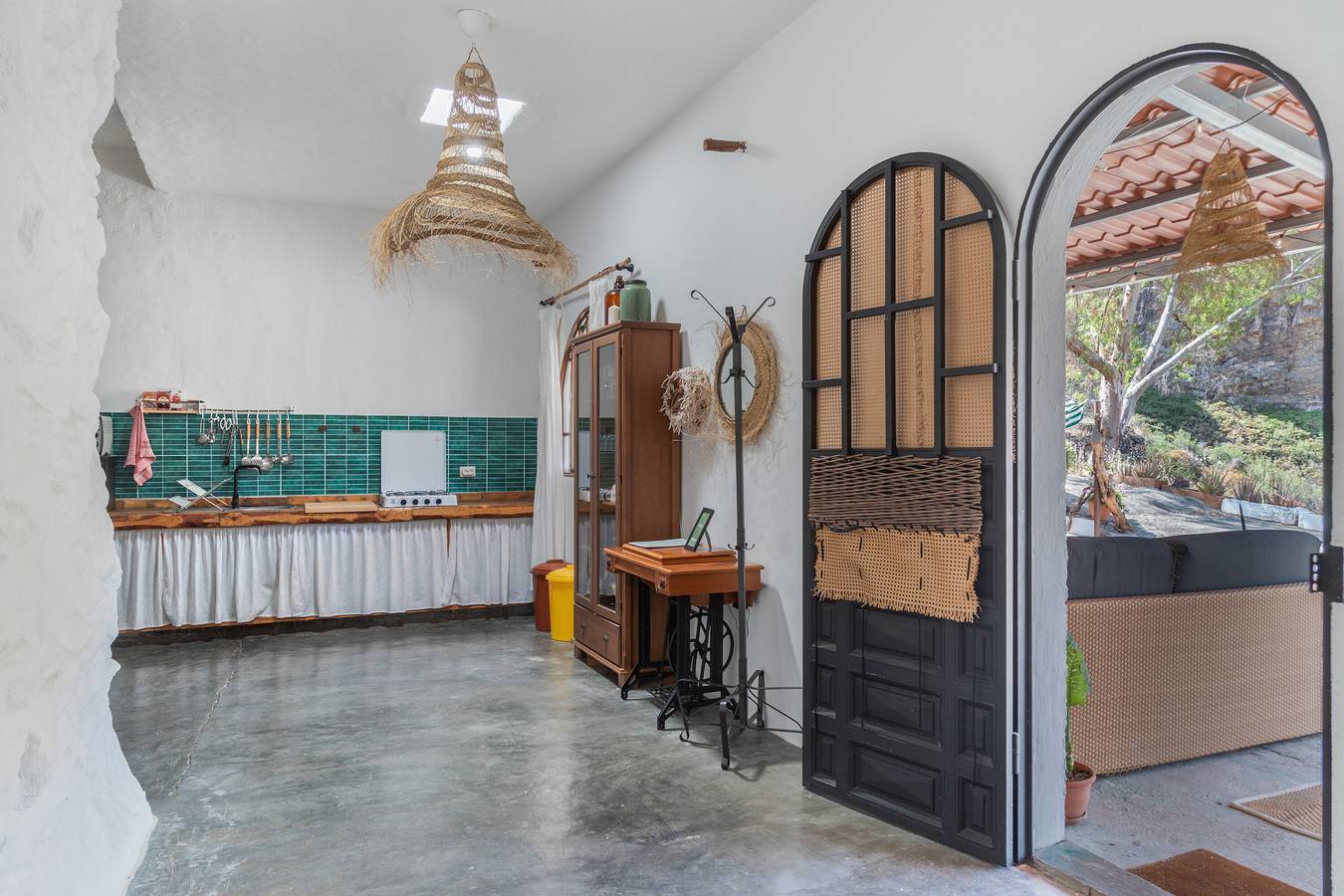 'Casa Cueva' con vistas a la montaña, terraza privada y jardín privado in Gáldar, Gran Canaria Norte