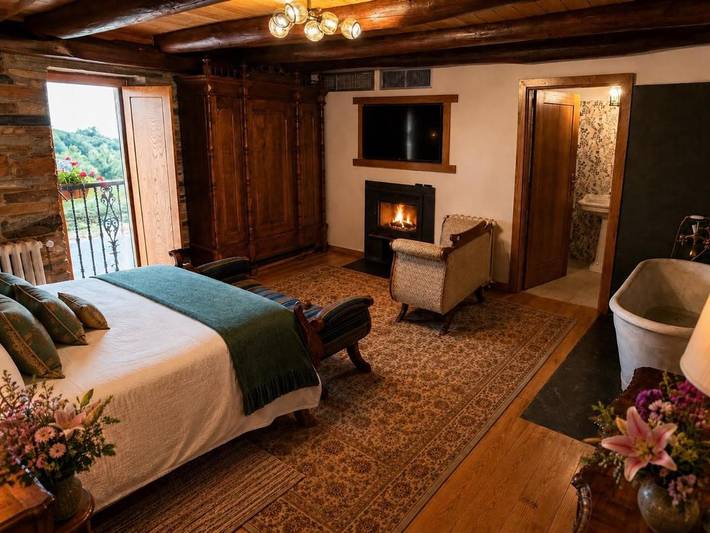 Casa rural para 2 personas, con Terraza además de Jardín y Vistas en Provincia de Lugo