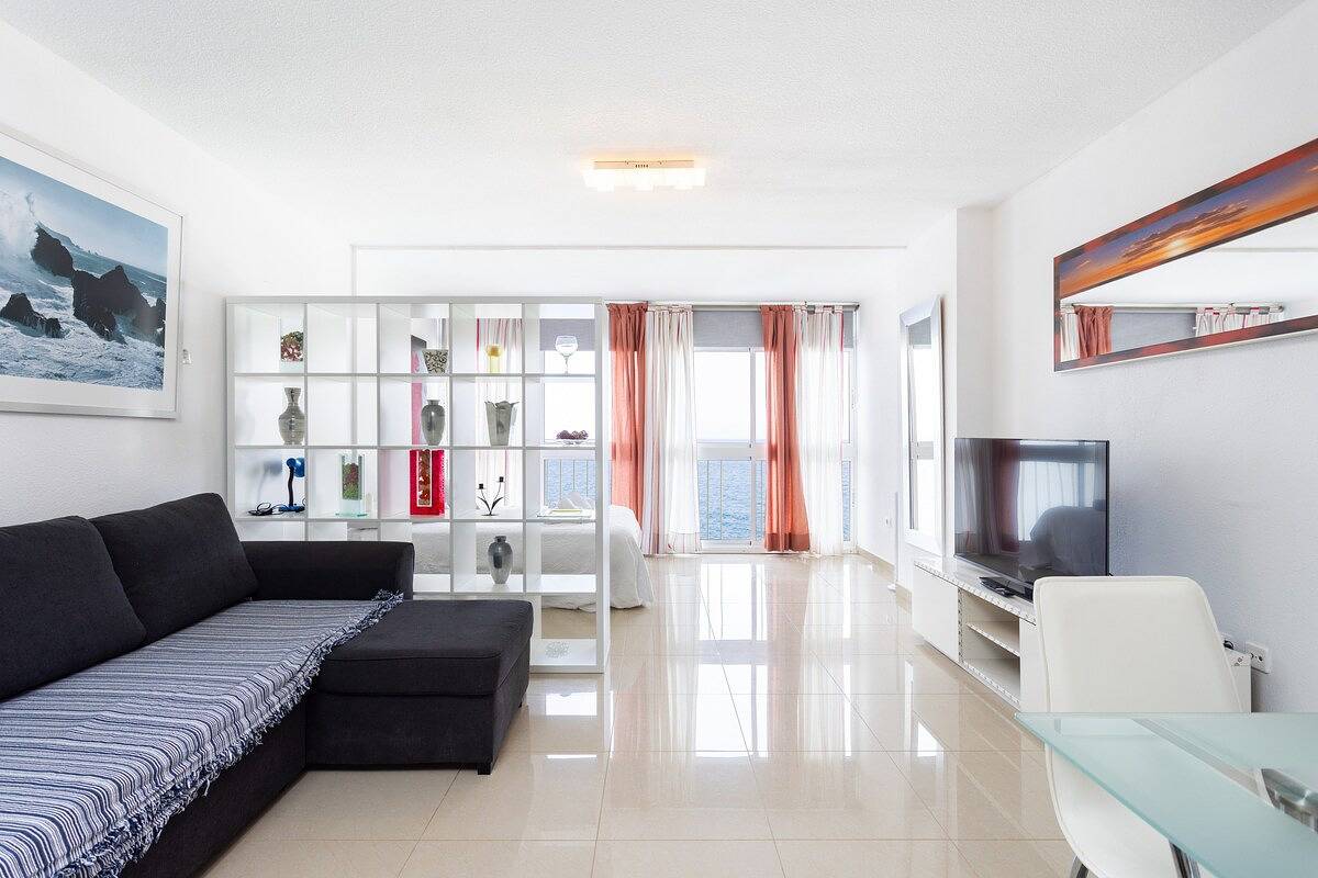 Apartamento entero, Home2Book Tranquil Oceanview Studio, Mesa del Mar in Playa Arena Negra, Tacoronte