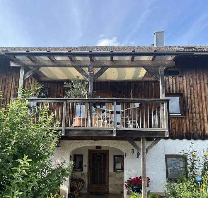 Ferienwohnung für 4 Personen, mit Balkon und Garten