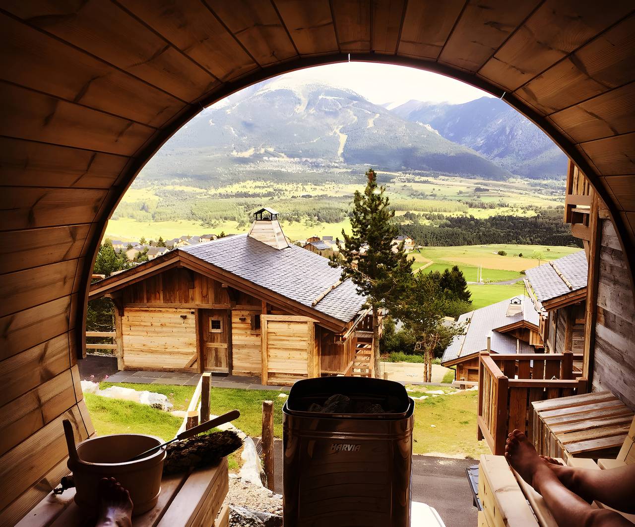 Chalet 'Vista - Bolquère' con vistas a la montaña, terraza privada y Wi-Fi in Bolquère, Región de Prades (Francia)