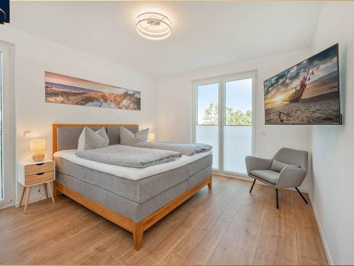 Ferienwohnung für 4 Personen, mit Balkon und Garten sowie Seeblick in Zirchow - 4