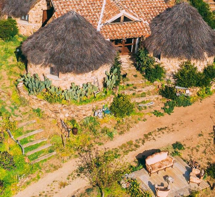 Ferienhaus für 2 Personen, mit Garten und Ausblick