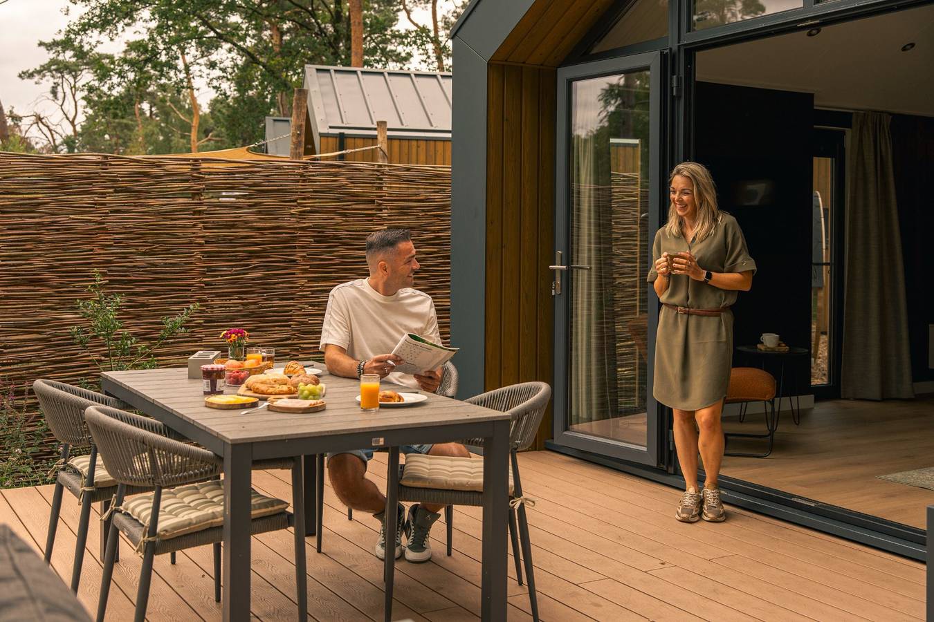 Hofparken De Bergvennen — Wald-Lodge mit Hot Tub & Sauna | 4 Pers. in Twente