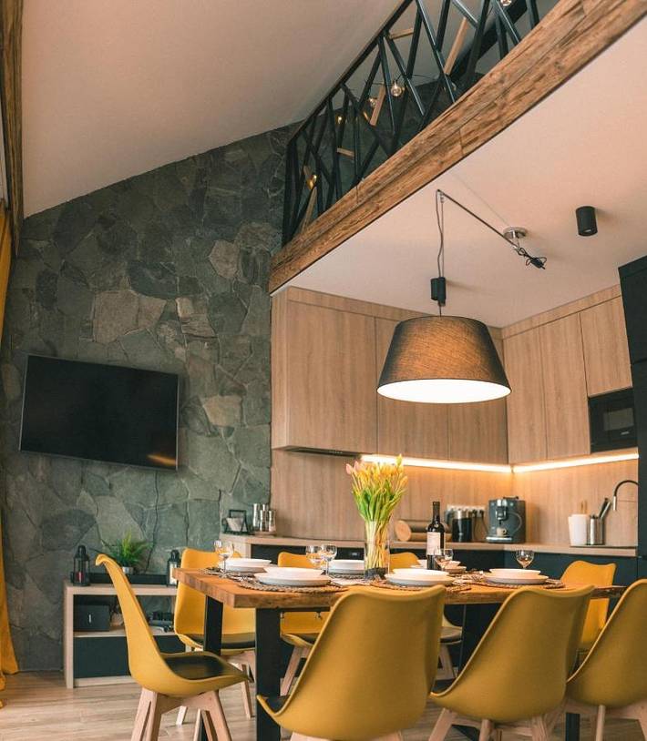 Apartament wakacyjny dla 4 osób, z Balkon i Jacuzzi oraz Taras i Sauna w Szczyrk