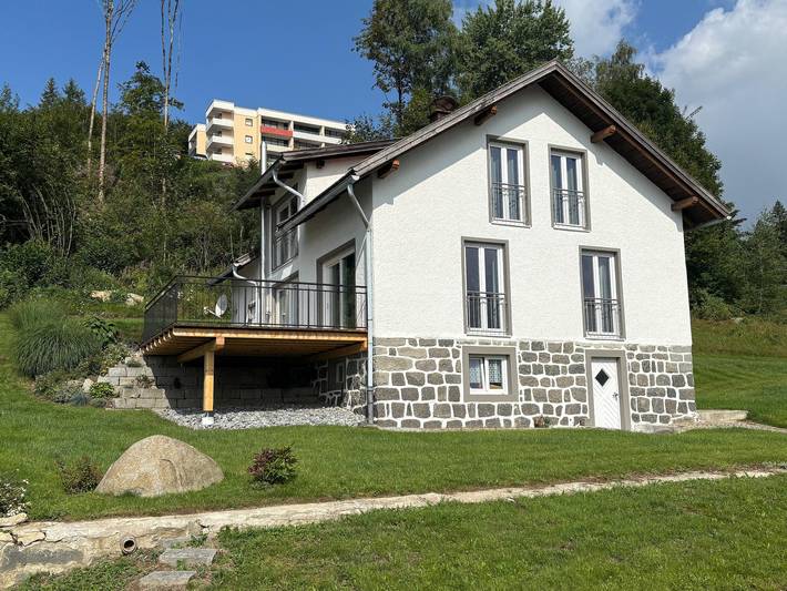 Ferienhaus für 4 Personen, mit Whirlpool und Balkon/Terrasse, kinderfreundlich in Dreiländereck (D-A-CZ)