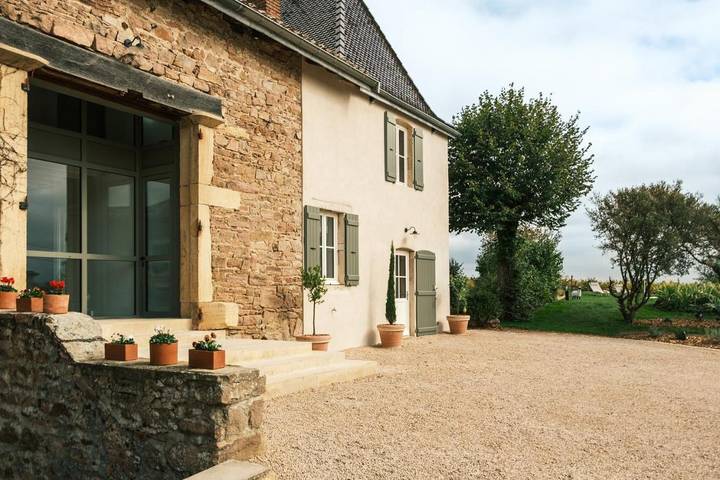 Maison d’hôte pour 2 personnes, avec jardin ainsi que piscine et vue