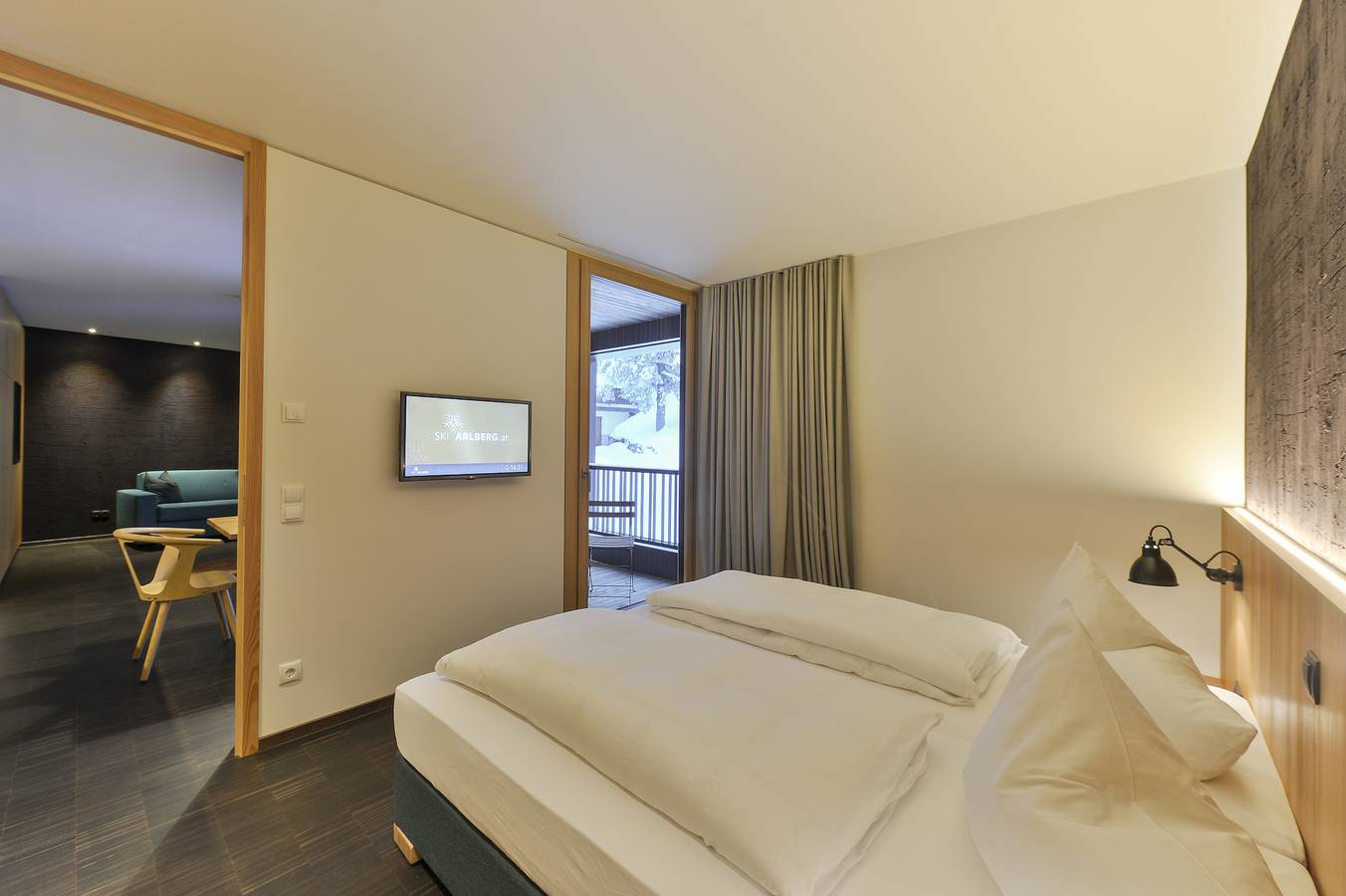 Ganze Ferienwohnung, Stuben.Rocks- Fuxbau Lodges - Fuxbau Doppelzimmer Maisonette in Lechtaler Alpen, Stuben am Arlberg