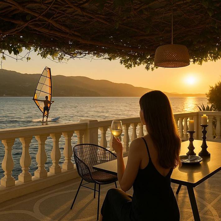 Location de vacances pour 7 personnes, avec jardin et vue, adapté aux familles dans Samos (Grèce)