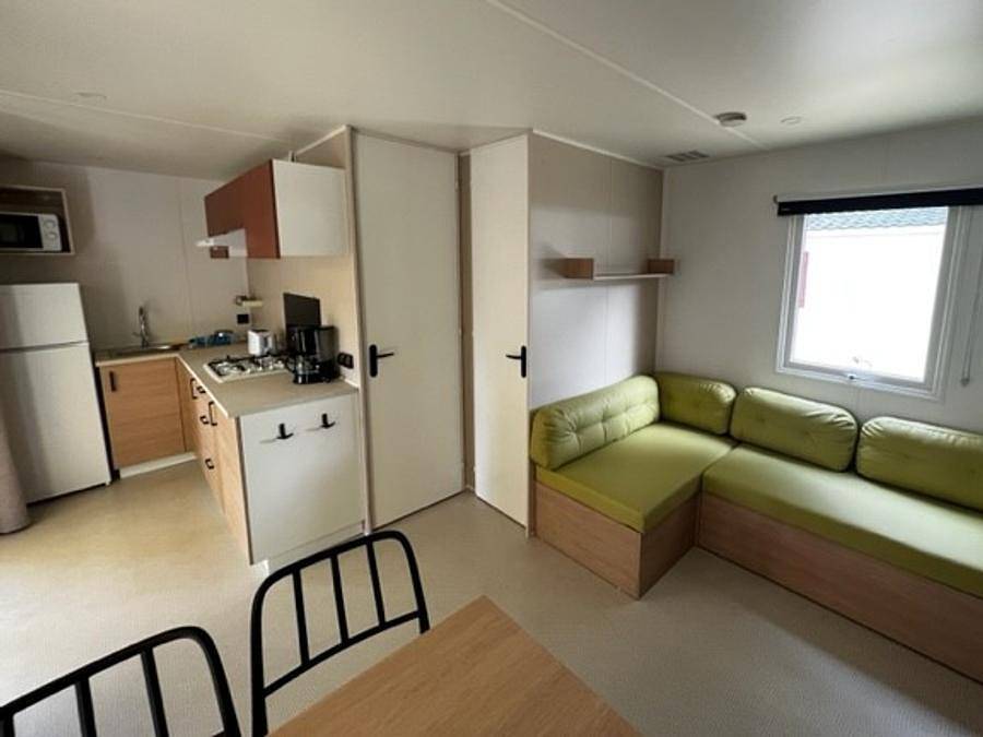 Camping de l'Arnel - Mobilheim 4 personen - Standcaravan Riviera Beach - 32m2 - 2 Schlafz. in Villeneuve-lès-Maguelone, Mittelmeerküste (Frankreich)