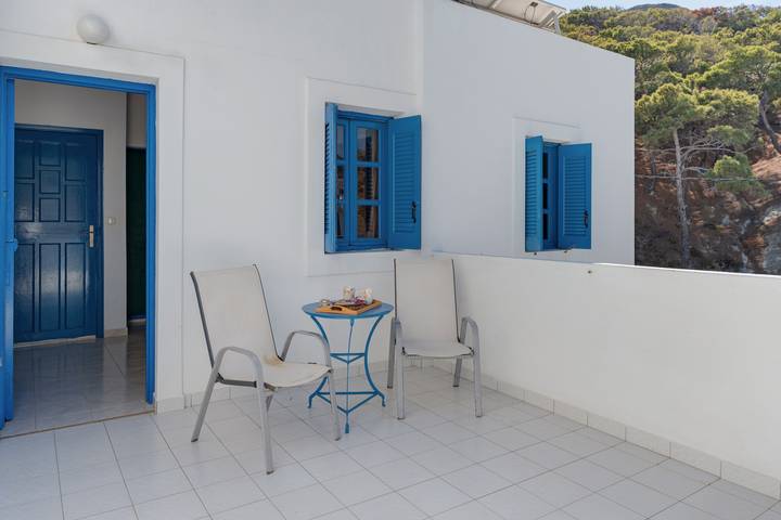 Studio für 2 Personen, mit Balkon, mit Haustier in Griechenland