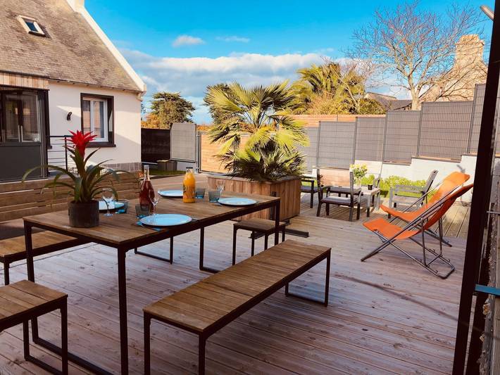 Ferienhaus für 4 Personen, mit Terrasse in Sibiril