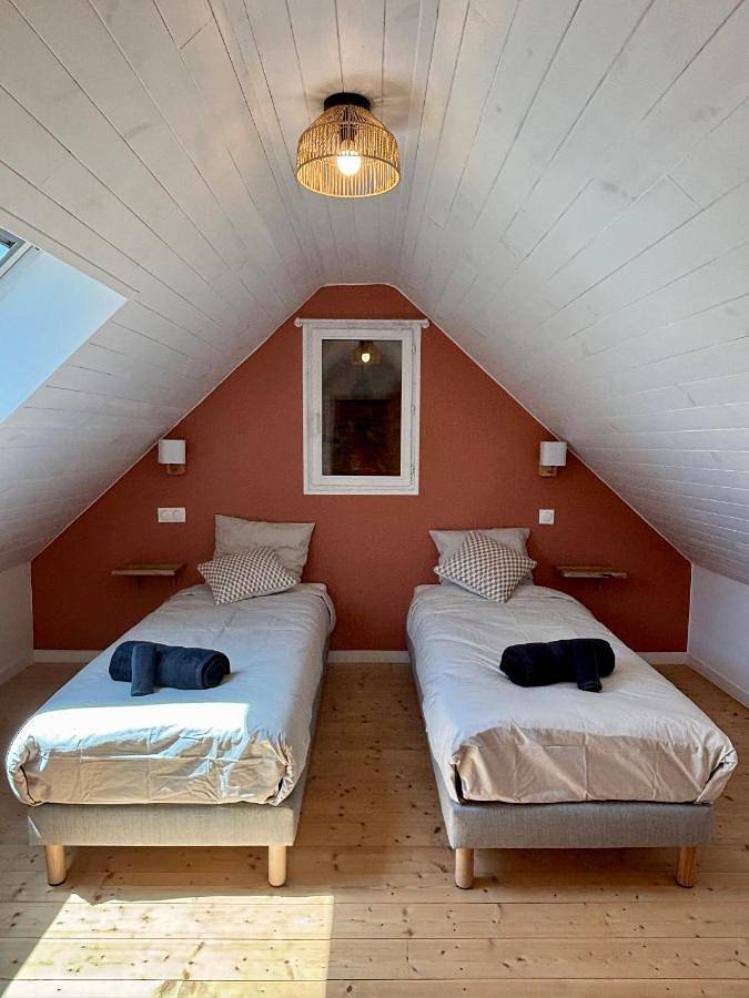 Maison de vacances pour 6 personnes, avec Jacuzzi et Terrasse ainsi que Jardin et Vue