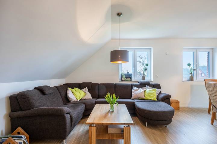 Ganze Wohnung, Ferienwohnung 'At-home-in-pellworm' mit Gemeinschaftsgarten, Balkon und Wi-Fi in Tammensiel, Pellworm