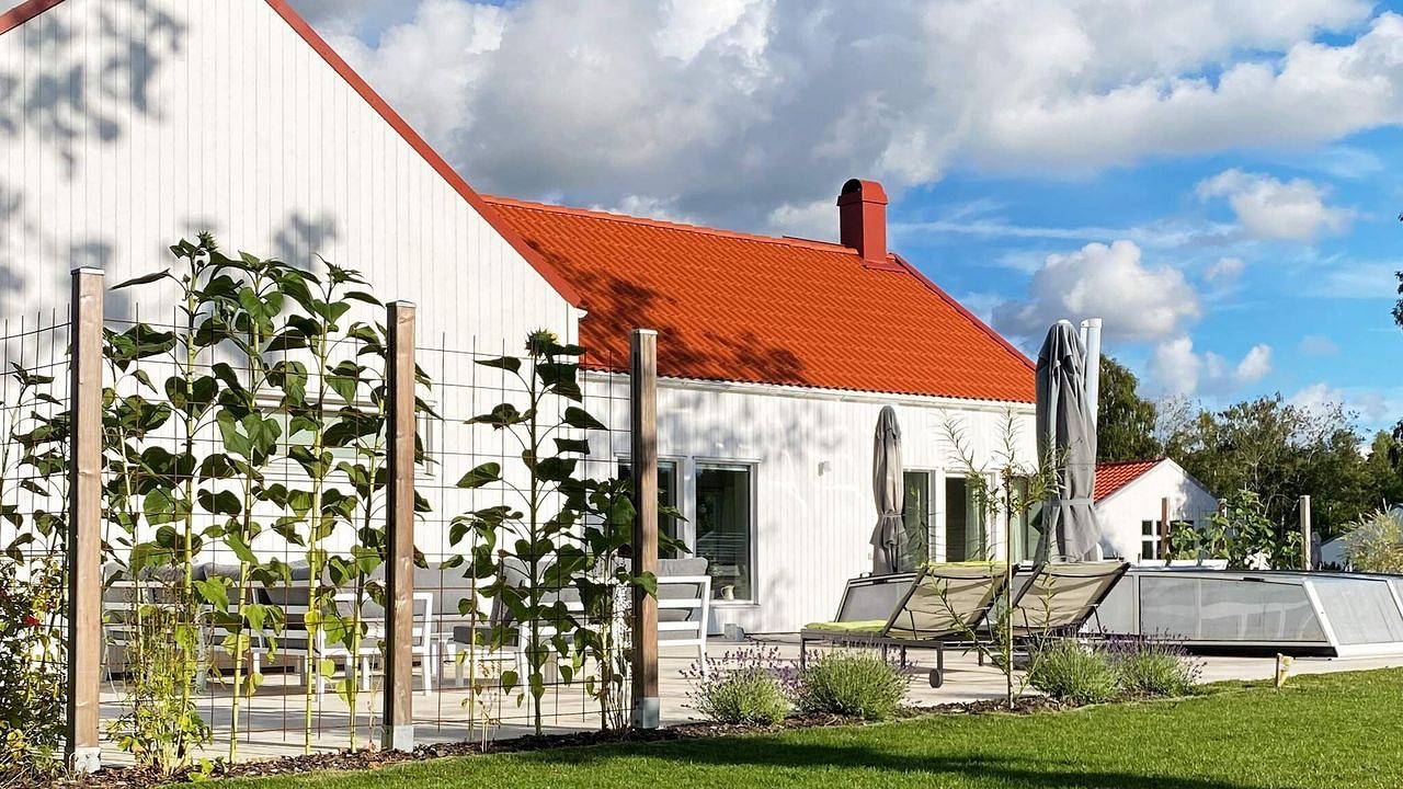 Feriehus for 12 personer med have in Tofta, Gotland