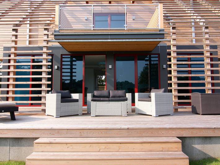 Ferienhaus für 2 Personen, mit Garten und Terrasse, mit Haustier in Sternberger Seenlandschaft