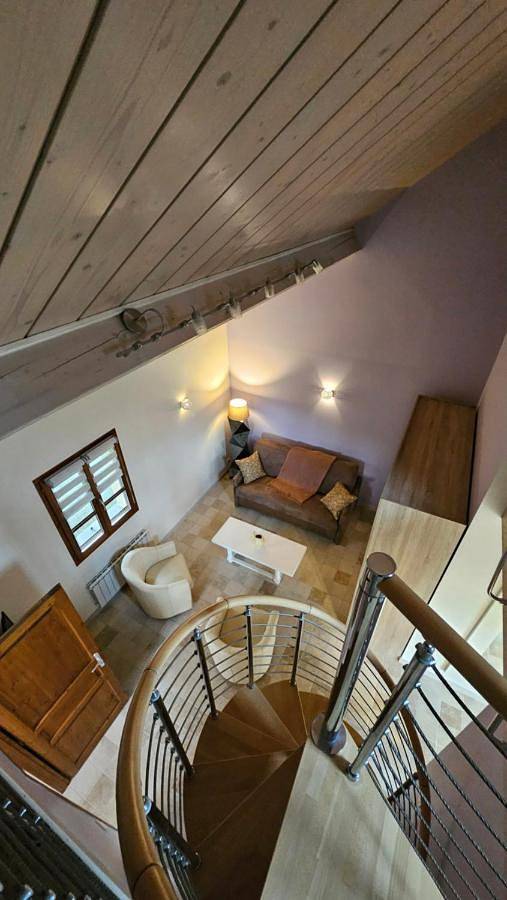 Chalet pour 3 personnes, avec Terrasse ainsi que Jardin et Vue