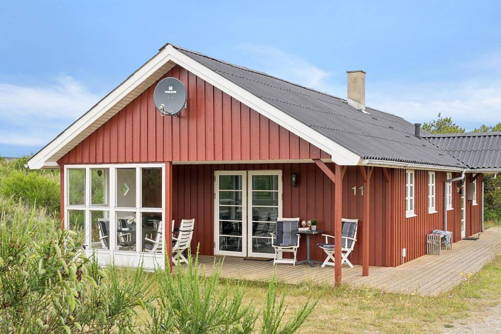 Gemütliches Ferienhaus zwischen der Nordsee und dem Ringkøbing Fjord in Nørre Lyngvig, Hvide Sande