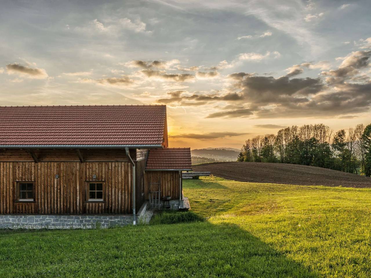 Hoizhaus am Badlberg in Breitenberg, Ostbayern