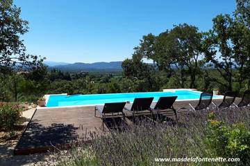 Gîte pour 6 personnes, avec jacuzzi ainsi que jardin et sauna à Labastide-de-Virac