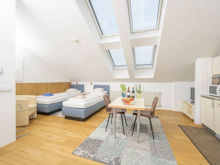 Apartamento entero, Helles Ferienstudio im Dachgeschoss für Pärchenurlaub in Hernals, Viena