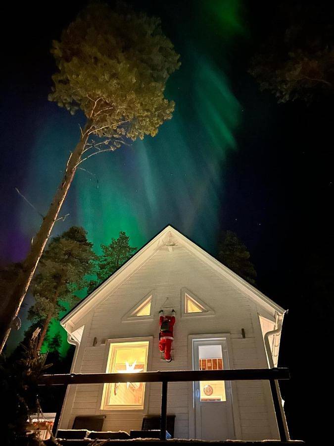 Ferienhaus für 4 Personen, mit Garten und Ausblick sowie Sauna, mit Haustier in Lappland (Schweden)