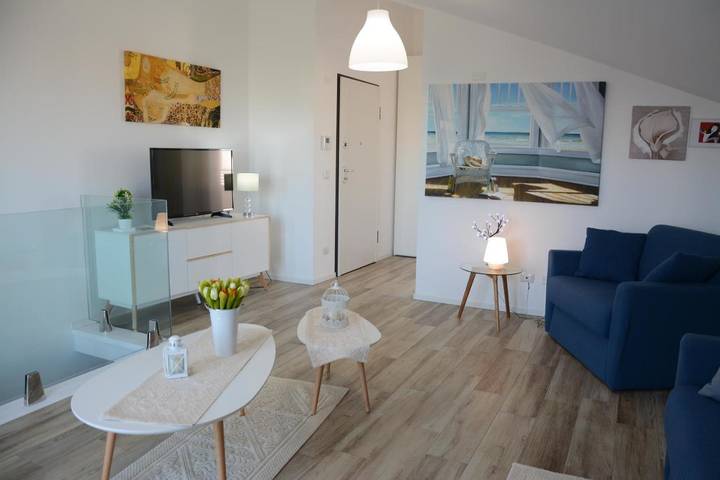 Ferienhaus mit Meerblick für 5 Personen, mit Balkon und Ausblick