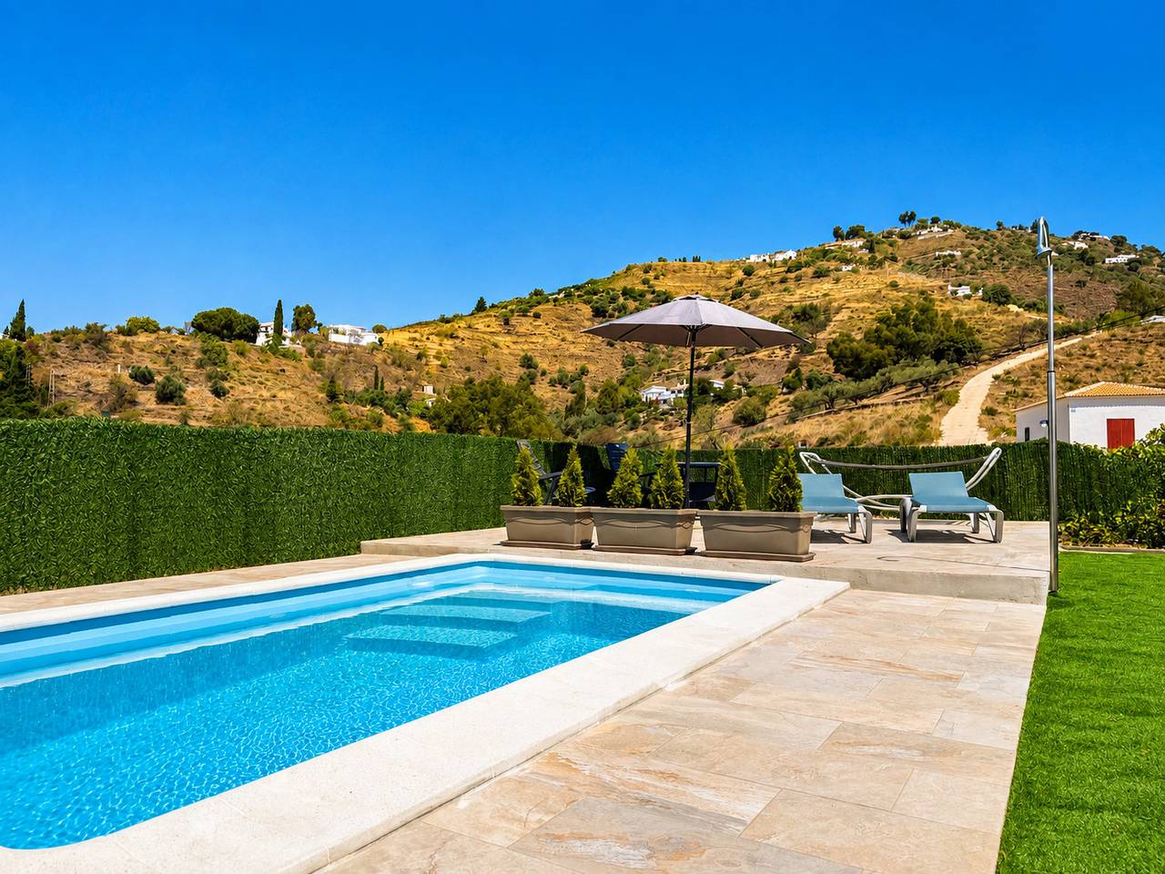 Cortijo Juan de Dios piscina privada en Competa in Cómpeta, Cordillera Penibética