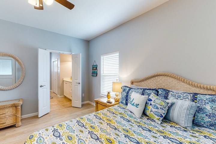 Vacation rental for 9 people, with yard and terrace in Mexico Beach (FL)