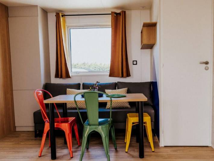 Mobil home pour 4 personnes, avec bassin pour enfant, animaux acceptés à Pleumeur-Bodou - 2