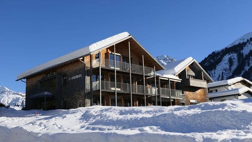 Appartement voor 6 personen, met uitzicht en tuin in Schoppernau