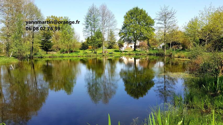 Gîte pour 15 personnes, avec piscine et terrasse ainsi que jardin et vue sur le lac