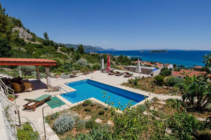 Studio für 2 Personen, mit Terrasse und Garten sowie Pool in Orebic