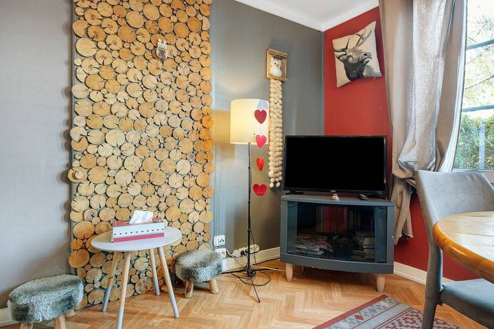 Gîte 'Le Chalet - Domaine Fritz' avec vue sur la montagne, terrasse privée et plain-pied in Sigolsheim, Kaysersberg-Vignoble