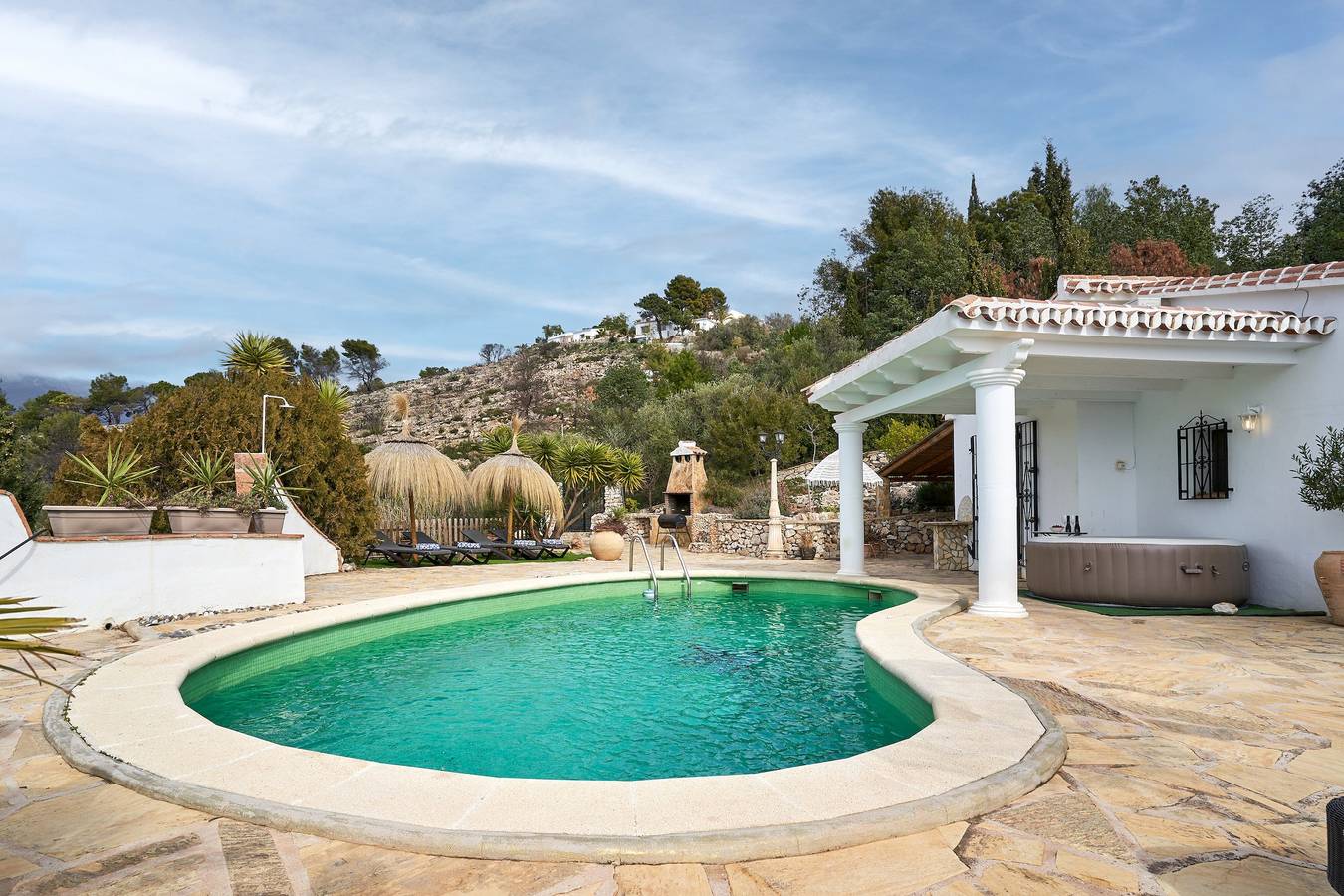 Villa 'Marvellous Private Cómpeta' mit Meerblick, Wlan und Klimaanlage in Cómpeta, Málaga Provinz