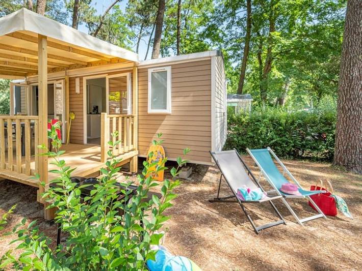 Camping Nature L'Airial - Mobilhome 6 personnes - Cottage Premium 3 chambres 6 pers in Soustons, Côte d’Argent